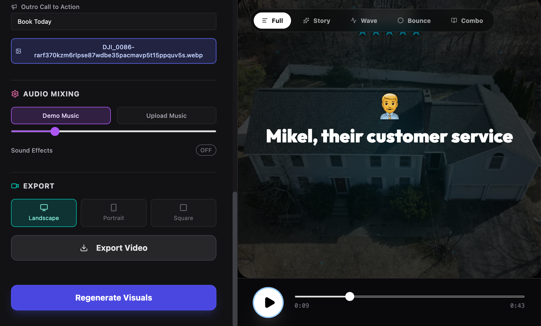 Kinetic Flow AI Studio Interface
