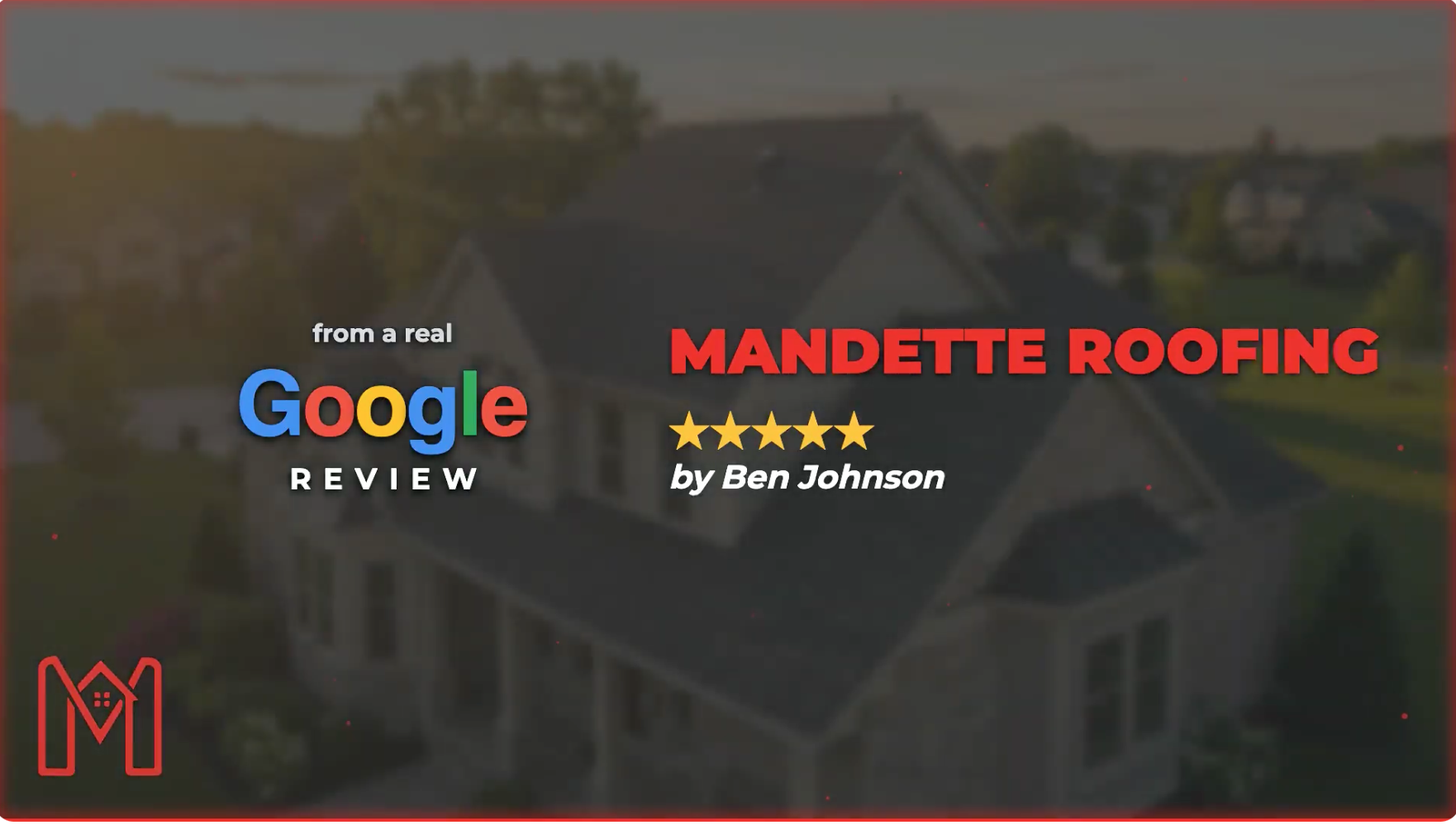 Mandette Roofing animated review video